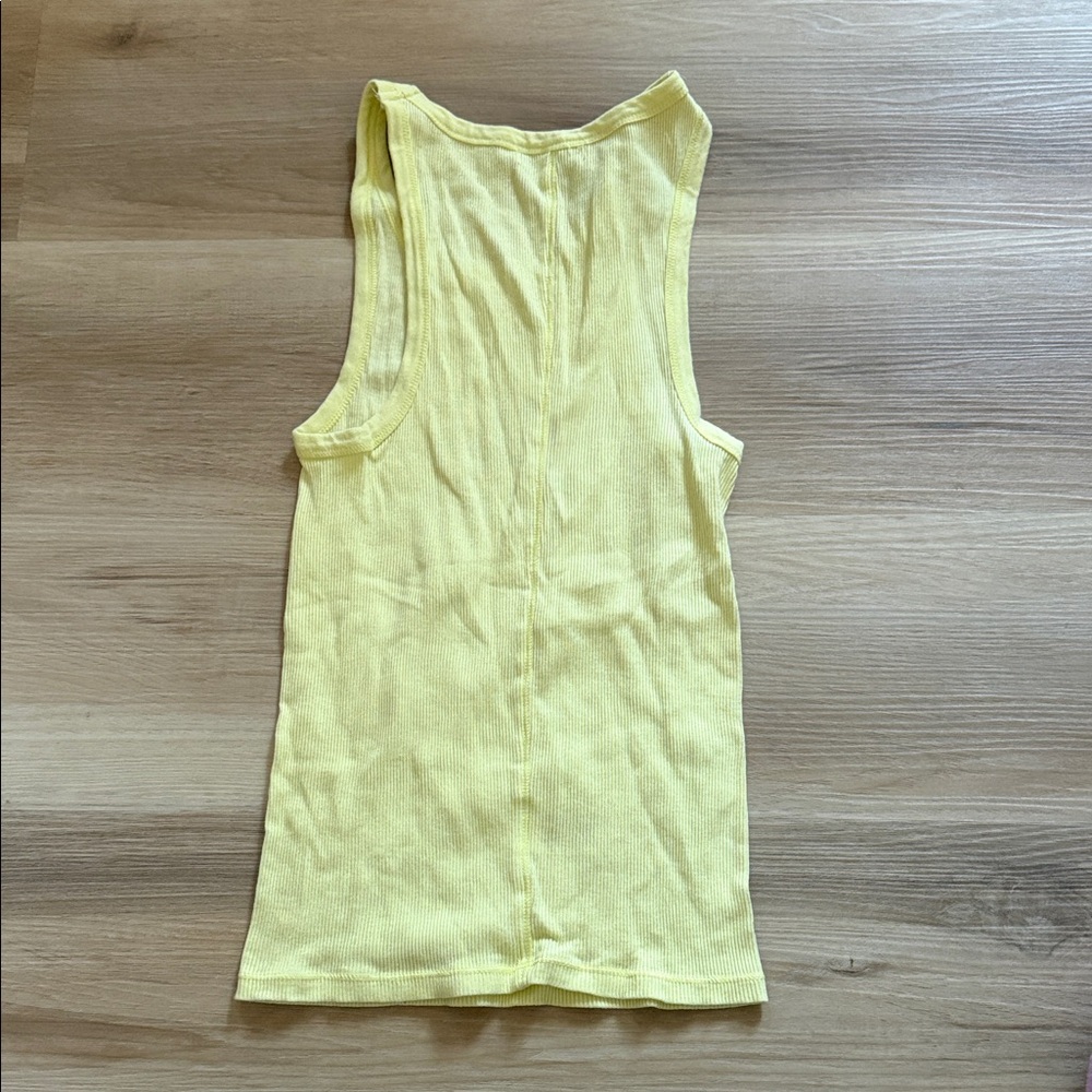 Z Supply Light Yellow Ribbed Tank - Picture 3 of 3